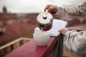 pouring tea